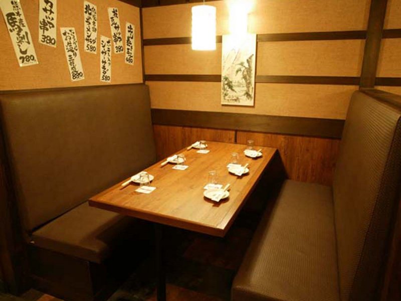 A private room where you can keep your social distance is also available