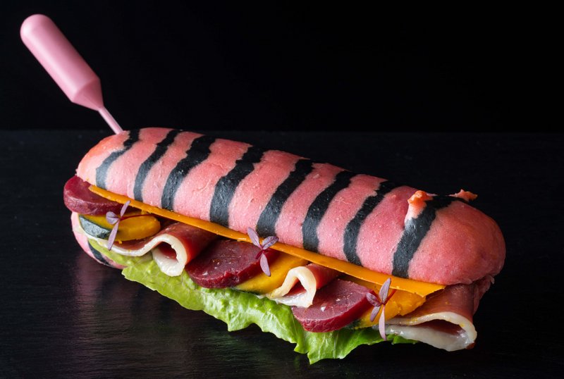 Toranomon Hills Joel Robuchon Cafe Launches 2nd Bright Pink Tiger Pattern Sandwich