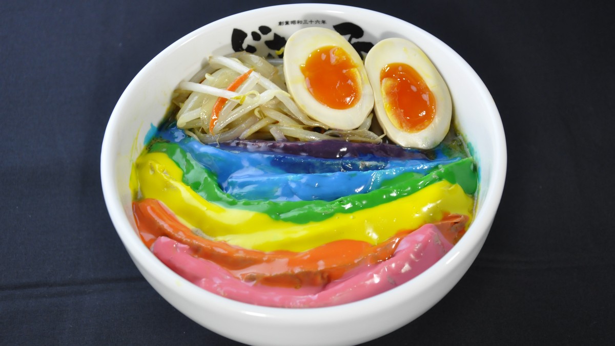 Ramen Shop & SNS Marketing Company Launch Eye-Catching Rainbow Ramen For 1 day