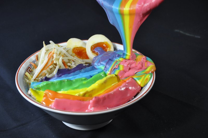 Ramen Shop & SNS Marketing Company Launch Eye-Catching Rainbow Ramen For 1 day