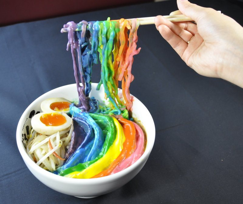 Ramen Shop & SNS Marketing Company Launch Eye-Catching Rainbow Ramen For 1 day