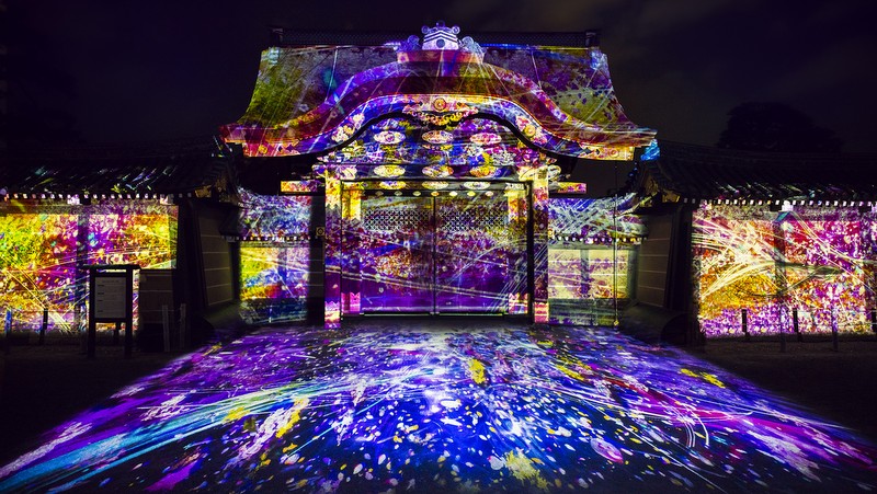 Nijo Castle Cherry Blossom Festival Features Sakura Light up